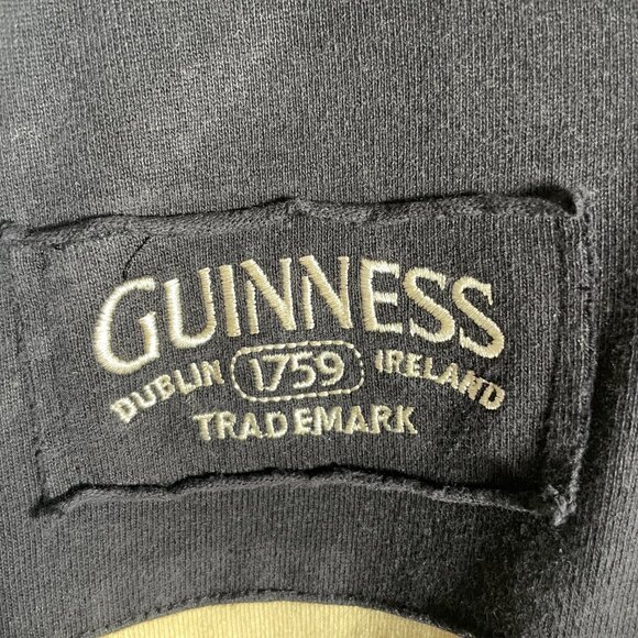 Guinness Rugby Shirt Mens XL (Fits L to XL) Long Sleeve 100% Cotton - Picture 6 of 8